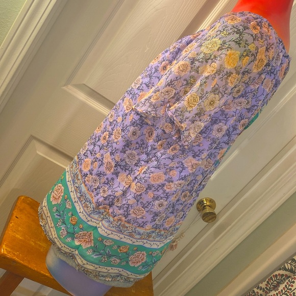 LC LAUREN CONRAD Floral Boho Blouse Top - Picture 8 of 13